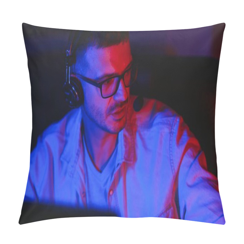 Personality  Freelancer Working At A Computer At Home Pillow Covers