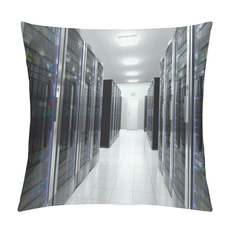 Personality  Server Room In Datacenter Pillow Covers