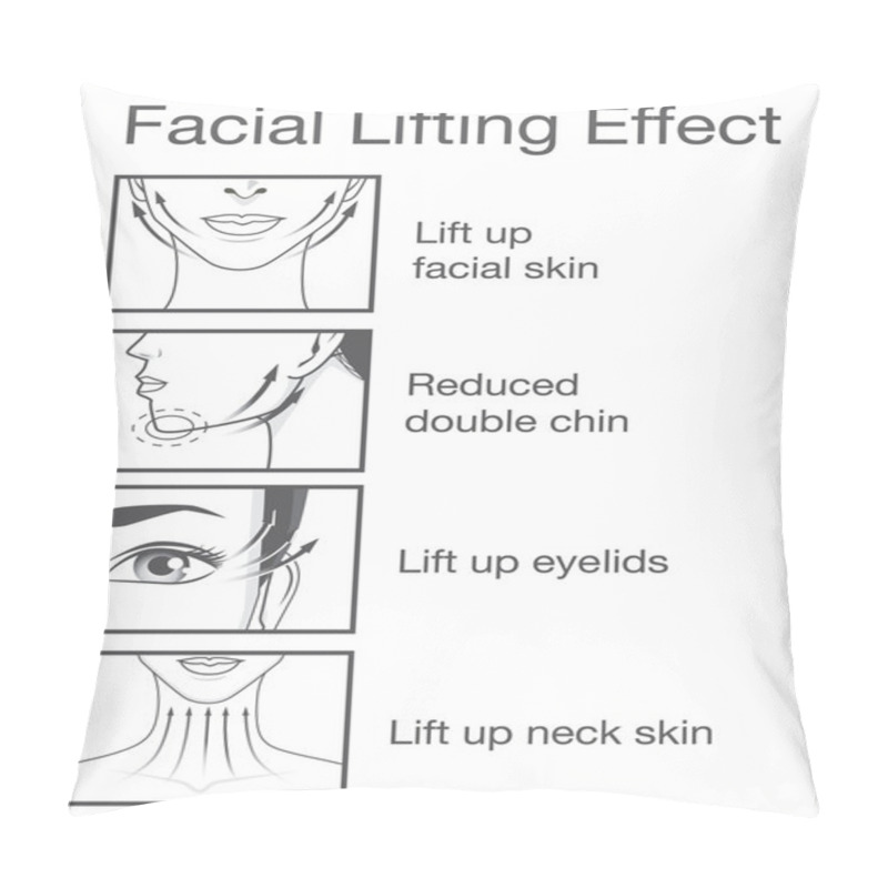 Personality  Lifting Effect On Facial Of Women Pillow Covers