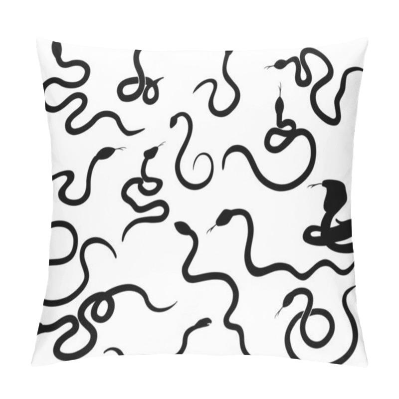 Personality  Snake Silhouettes Pillow Covers