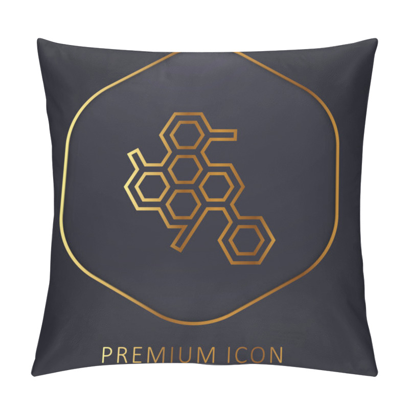 Personality  Biology Golden Line Premium Logo Or Icon Pillow Covers