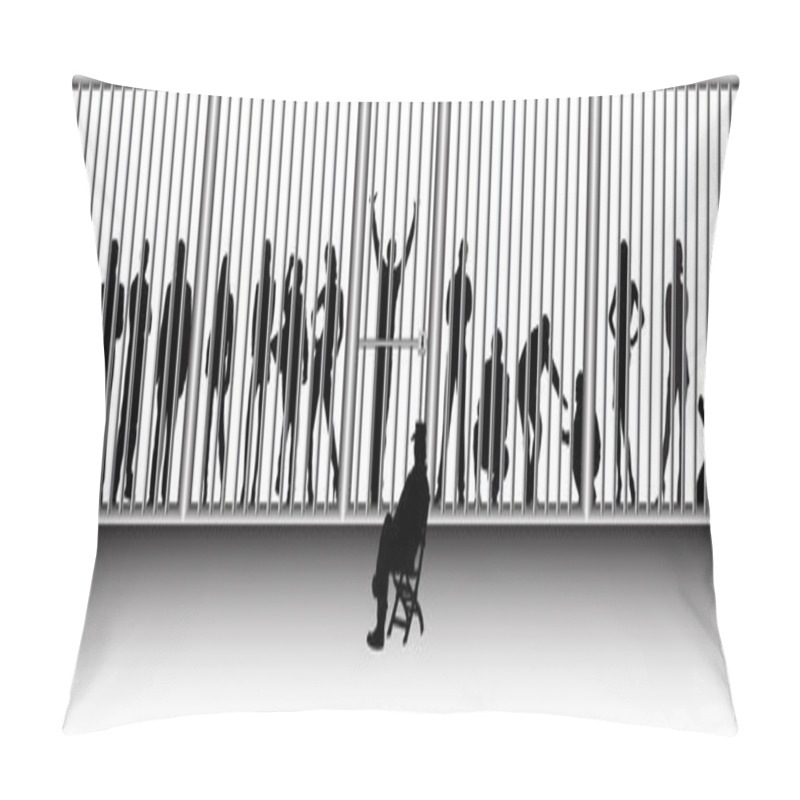 Personality  Police And Prisoners Pillow Covers