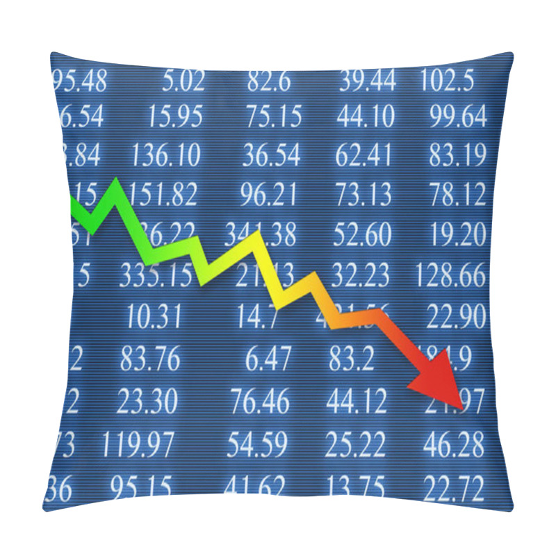 Personality  Stock Market Crash During The Economic Crisis Pillow Covers