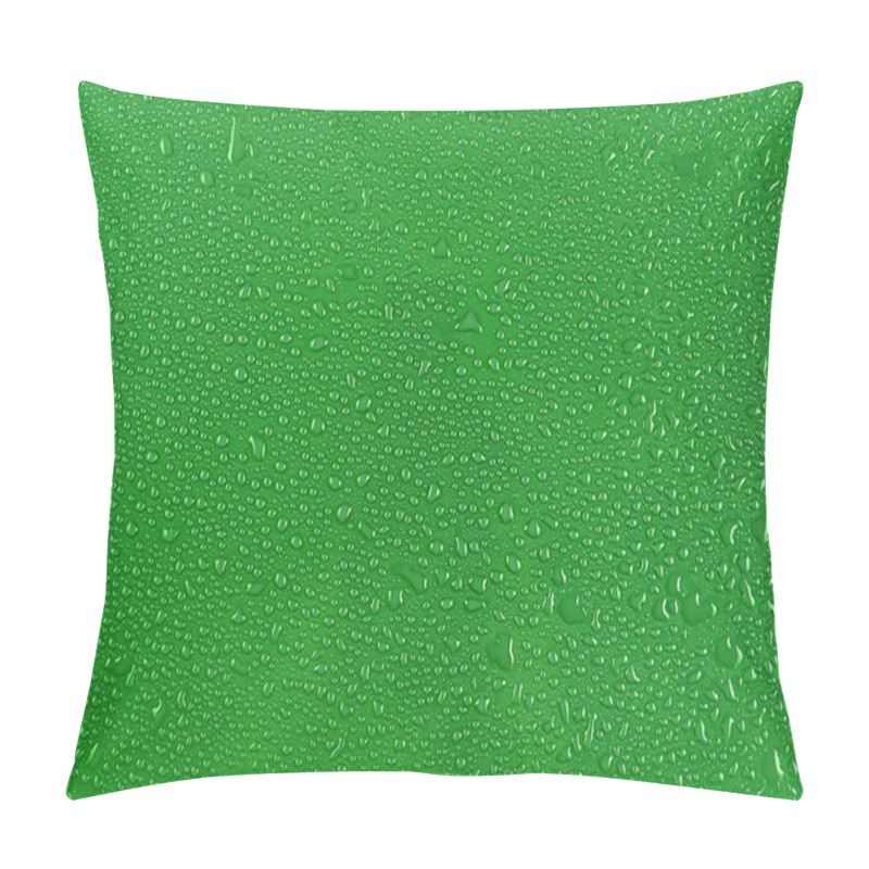 Personality  Water Drops On Green Pillow Covers