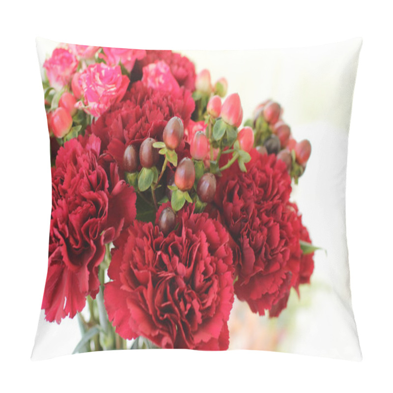 Personality  Bouquet Of Red Flowers Pillow Covers