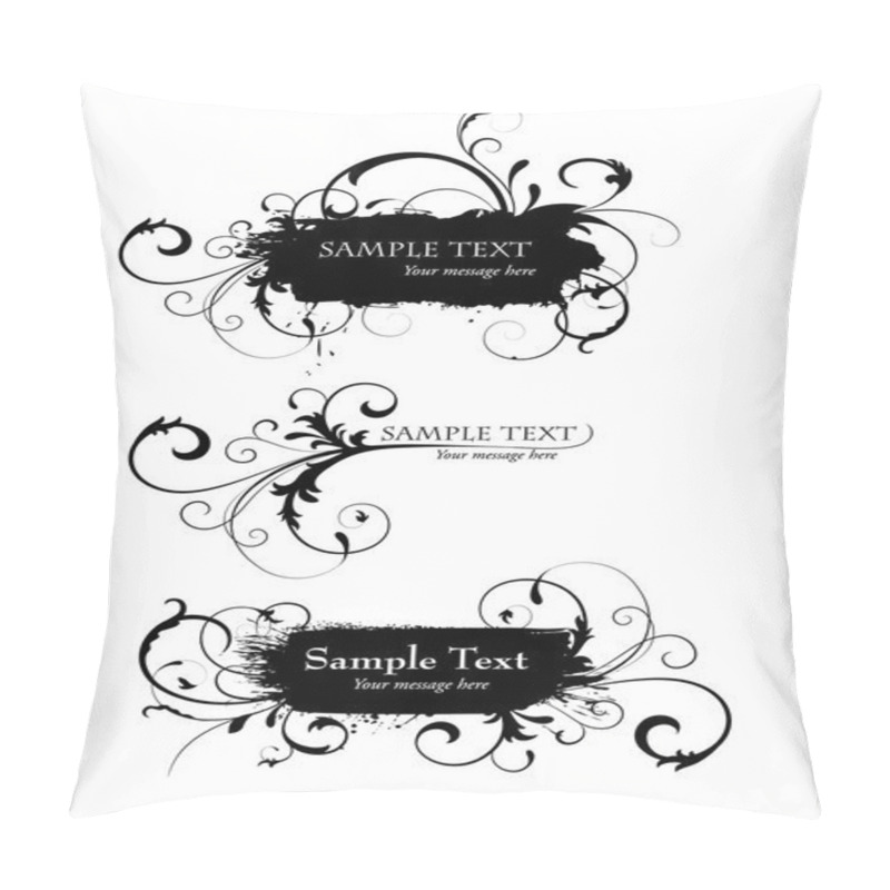 Personality  Curvy Frames For Text Messages Pillow Covers