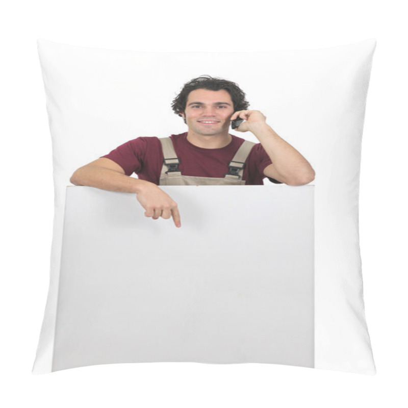 Personality  Artisan Pointing White Panel Pillow Covers