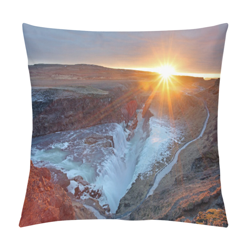 Personality  Gullfoss Fall Iceland Pillow Covers