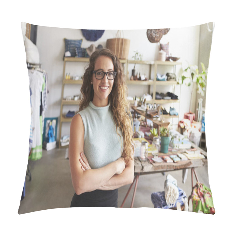 Personality  Female Business Owner In Clothes Shop Pillow Covers