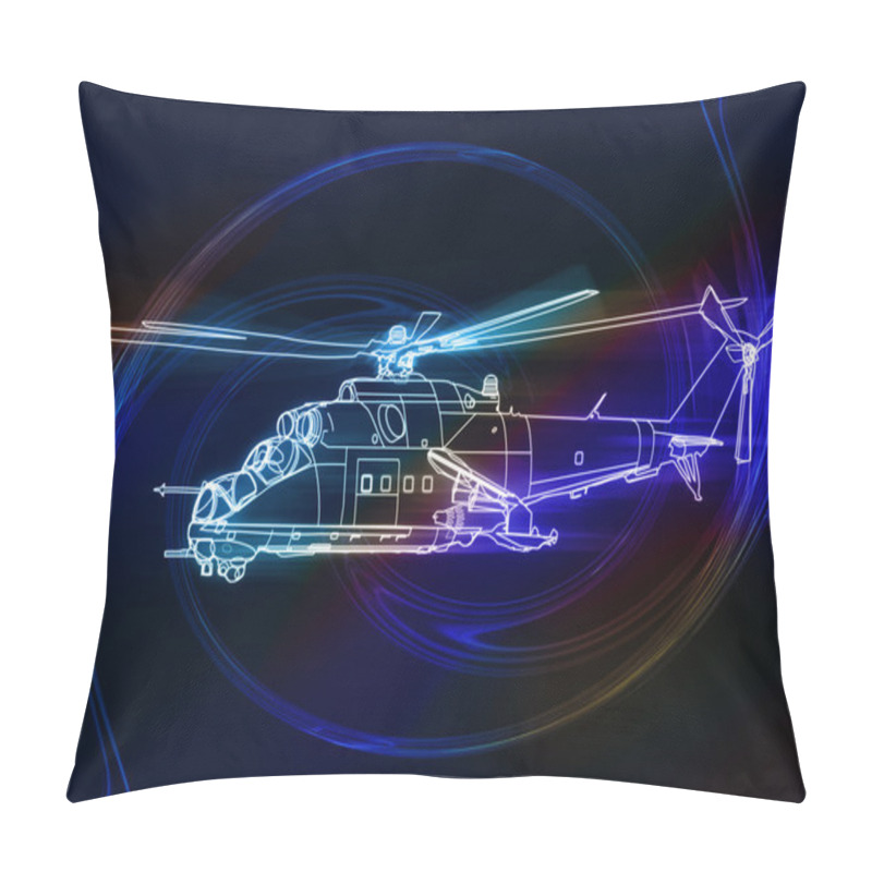 Personality  Helicopter Pillow Covers