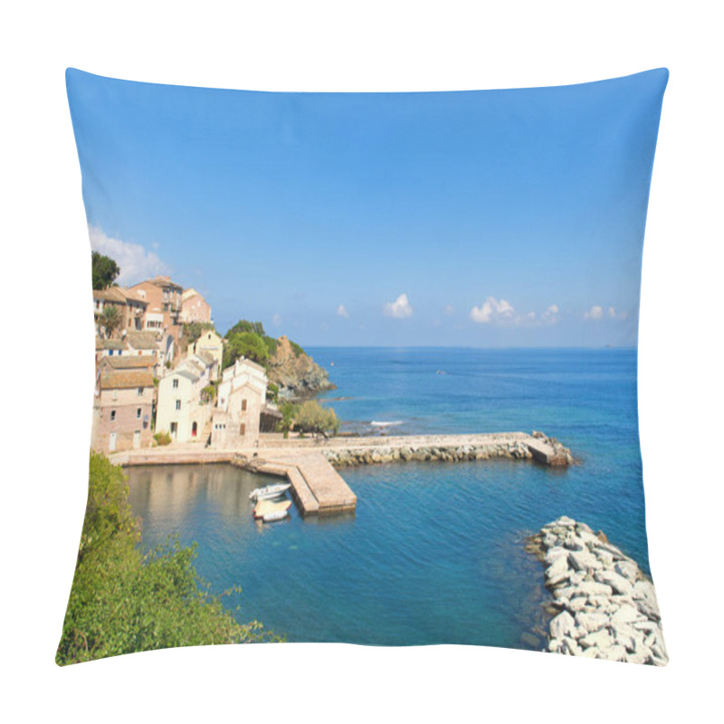 Personality  Little Village At Cap Corse Pillow Covers