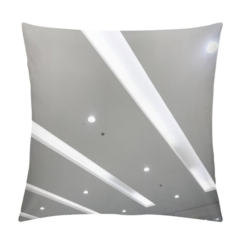 Personality  Emulsion Painted Gypsum Board Suspended False Ceiling Interiors For An Shopping Mall Pillow Covers