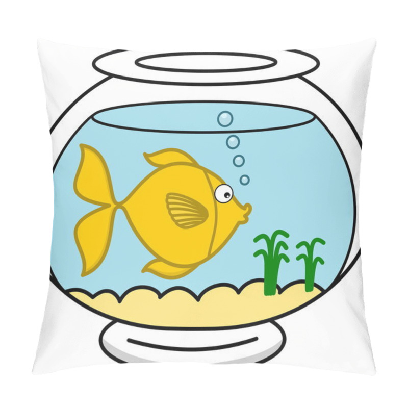 Personality  A Fish In Its Aquarium Pillow Covers