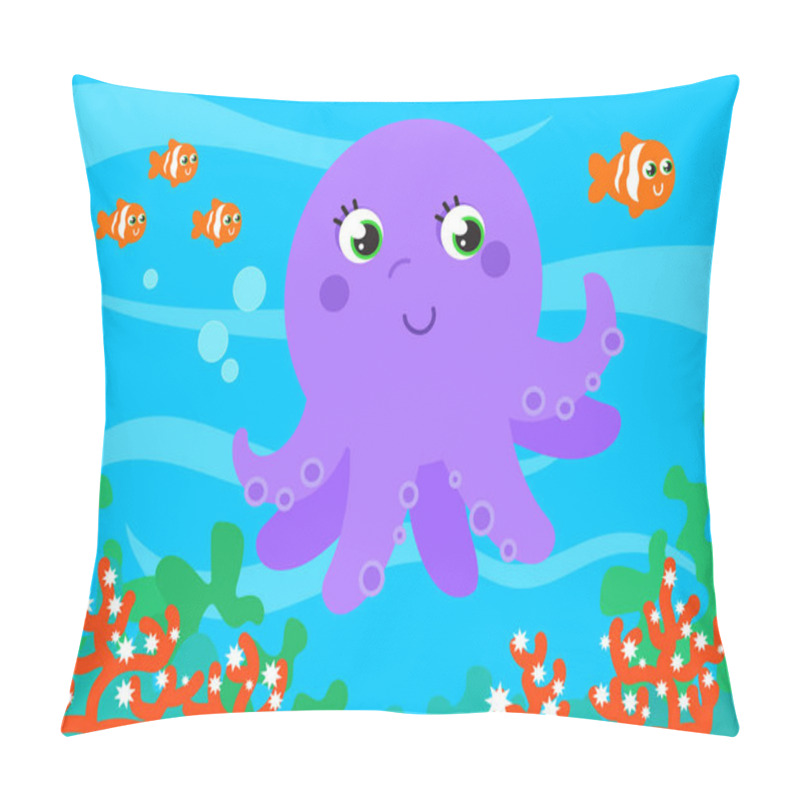 Personality  Underwater Wildlife Vector Pillow Covers