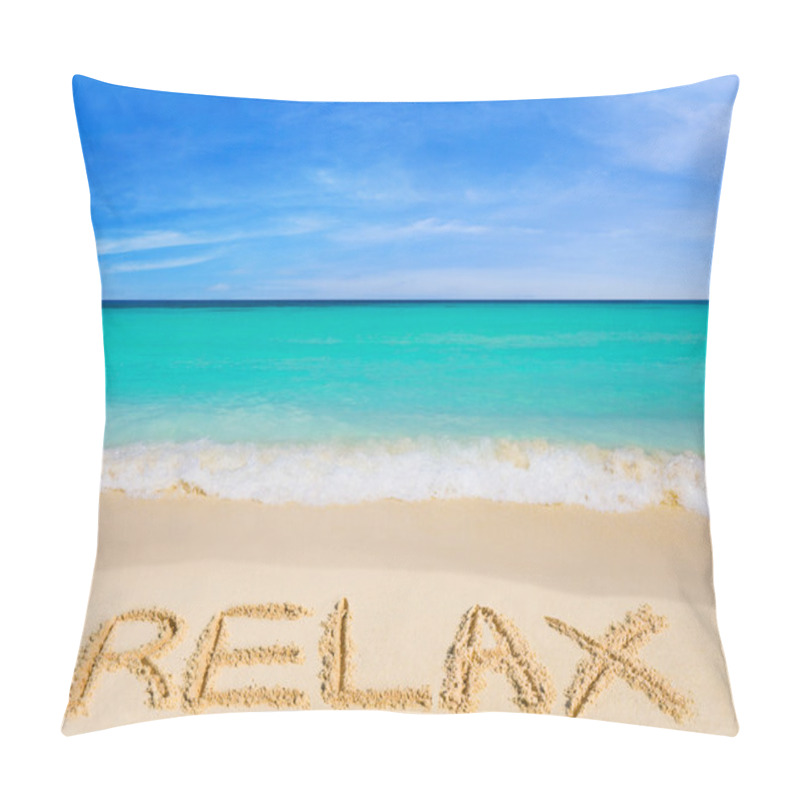 Personality  Word Relax On Beach Pillow Covers