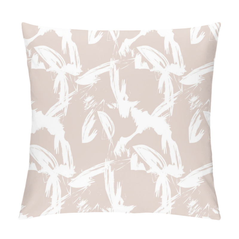 Personality  Abstract Brush Strokes Seamless Pattern Pillow Covers