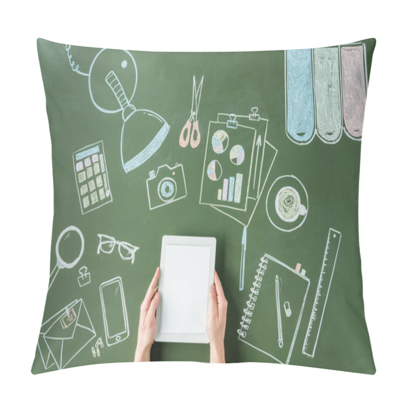 Personality  Hands Holding Tablet Pillow Covers