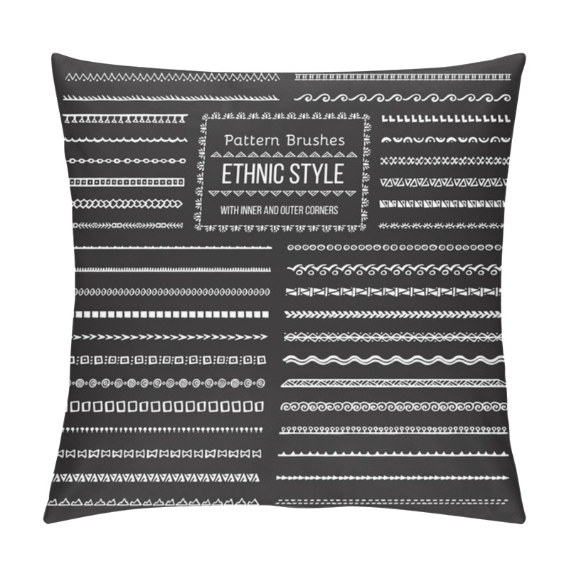 Personality  Ethnic Style Pattern Brushes Set Pillow Covers