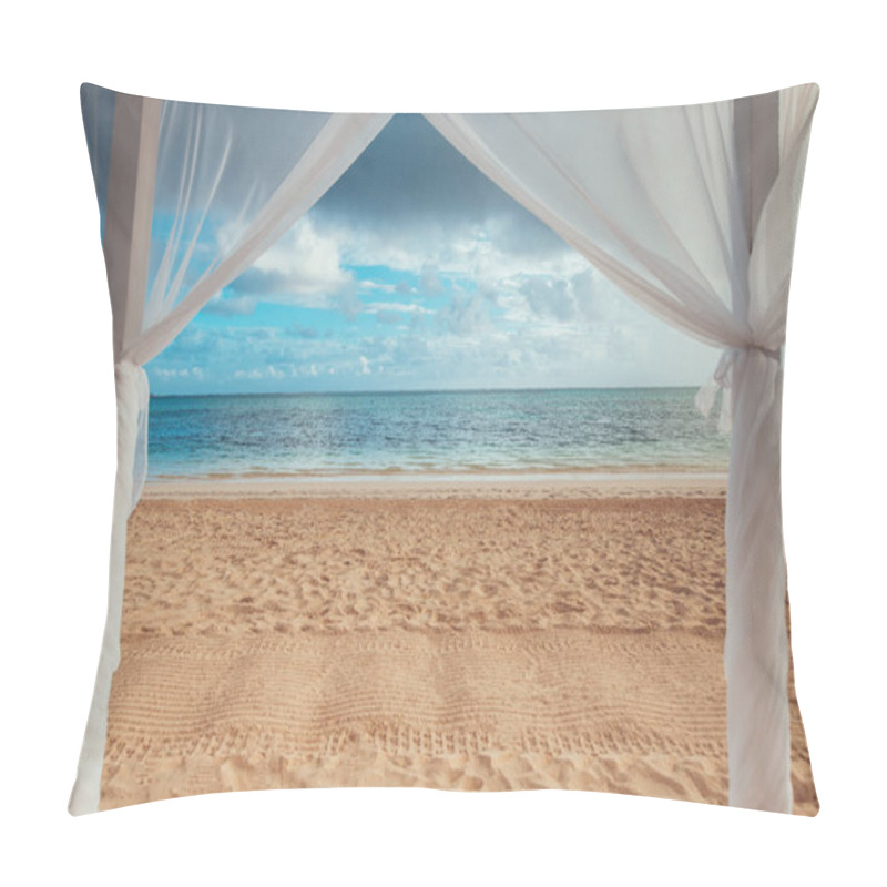 Personality  Paradise Seascape. Tropical Beach View On The Caribbean Sea And  Pillow Covers