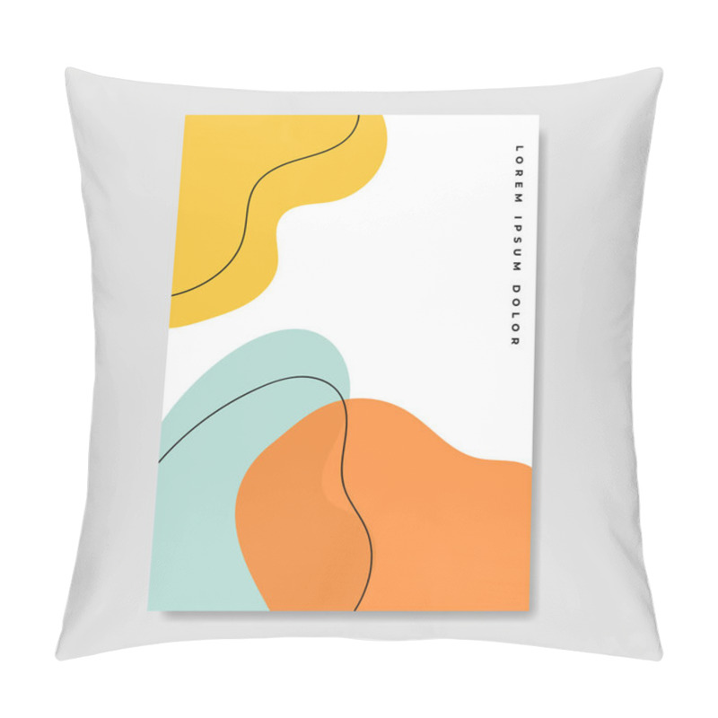 Personality  Abstract Backgrounds. Hand Drawing Various Shapes And Doodle Objects. Trendy Modern Contemporary Vector Illustration. Every Background Is Isolated. Pastel Color Pillow Covers