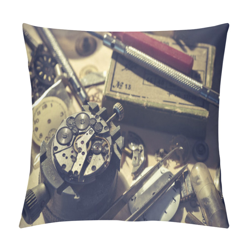 Personality  Old Watchmaker Studio Pillow Covers