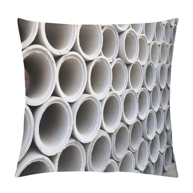 Personality  Concrete Pipes Stacking Pillow Covers