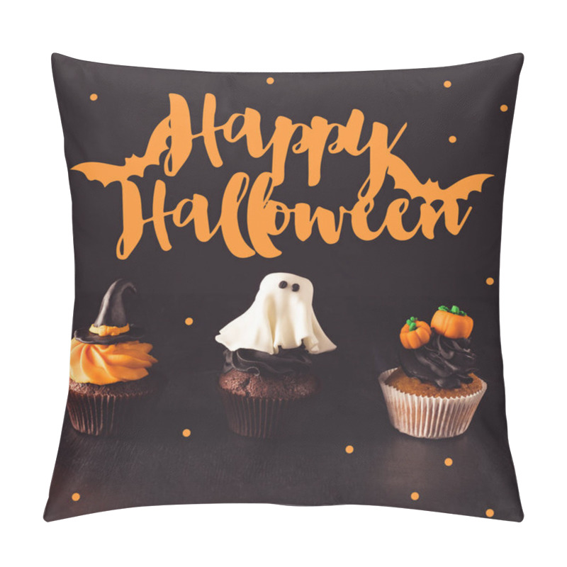 Personality  Tasty Halloween Cupcakes Pillow Covers