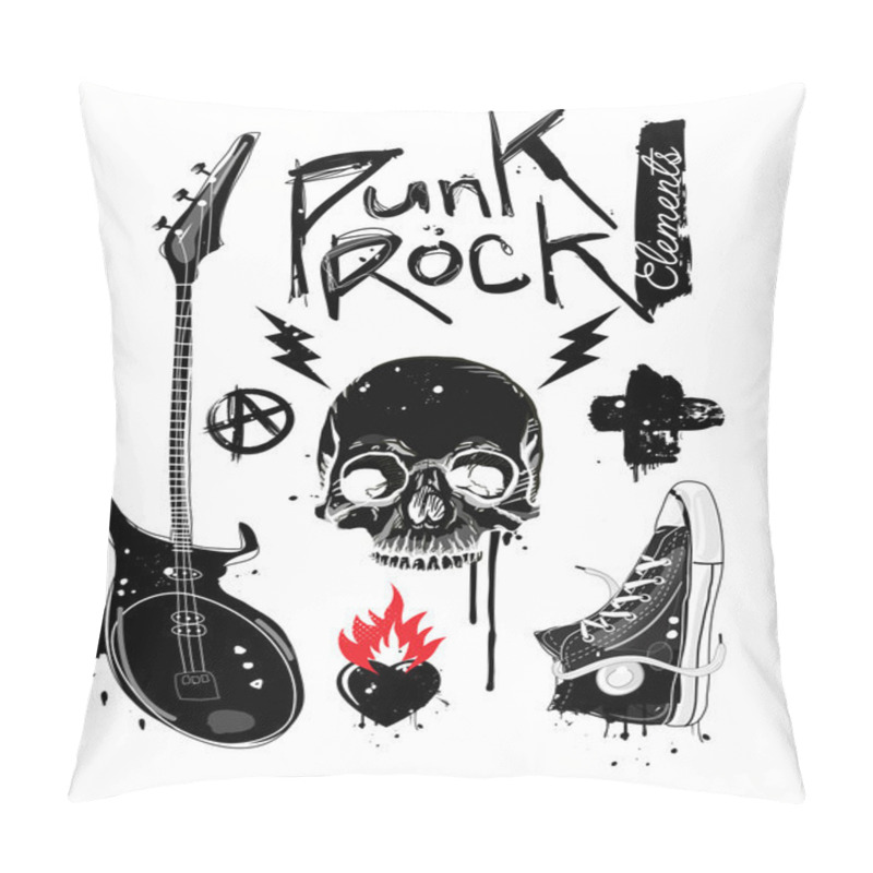 Personality  Punk Rock Elements Pillow Covers