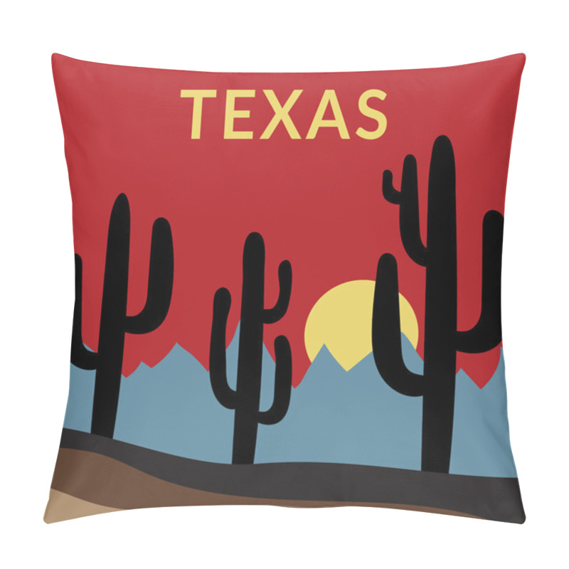 Personality  Texas T-shirt Design 2 Pillow Covers