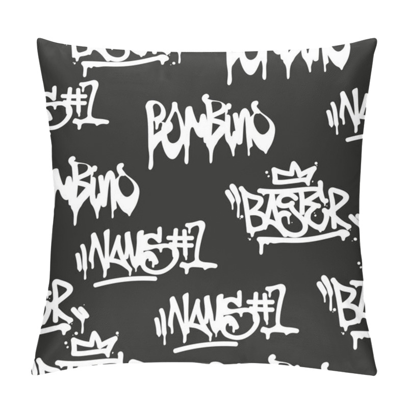 Personality  Seamless Pattern Graffiti Pillow Covers