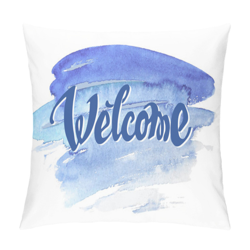 Personality  Welcome Hand Drawn Lettering Pillow Covers