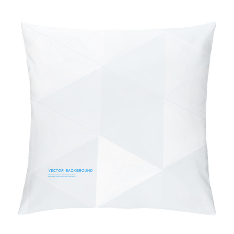 Personality  Vector Background Abstract Polygon Triangle. Pillow Covers