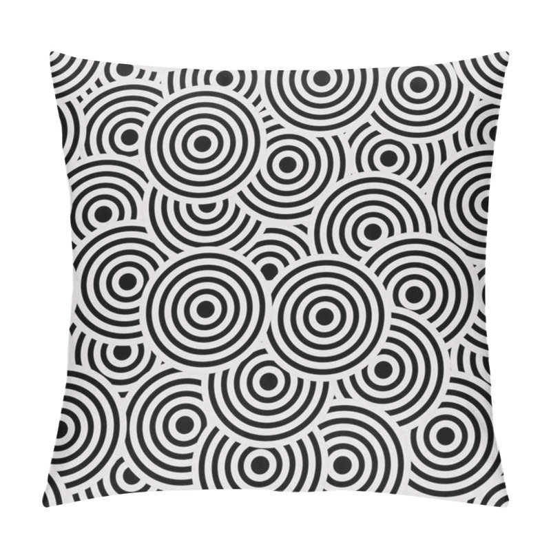 Personality  Retro Circles Background Pillow Covers