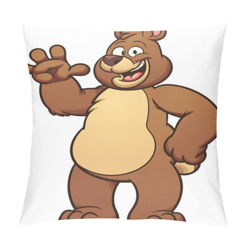 Personality  Happy Cartoon Bear Pillow Covers