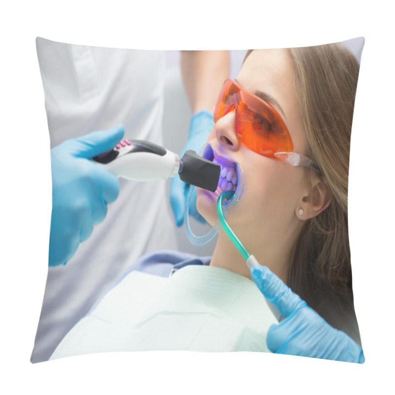 Personality  Tooth Filling Ultraviolet Lamp Pillow Covers