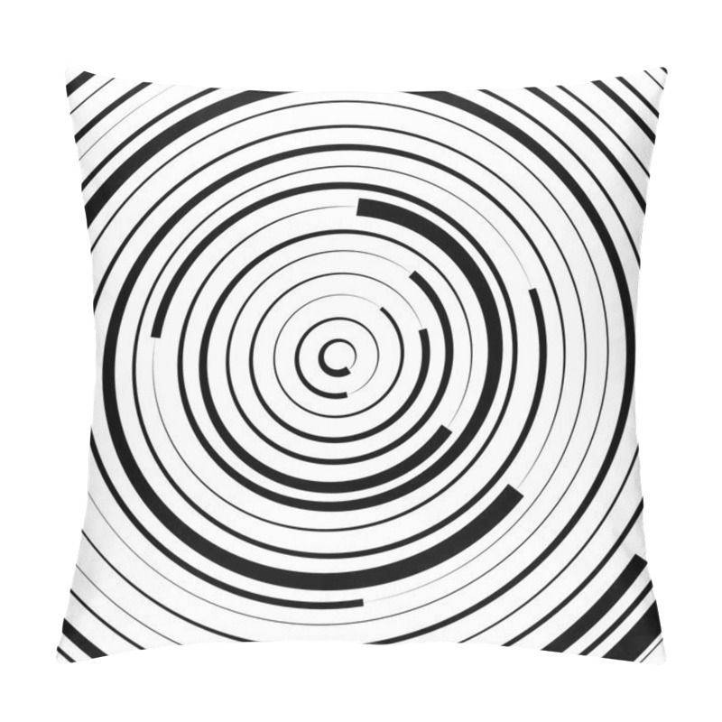 Personality  Radial Concentric Circles Background Pillow Covers