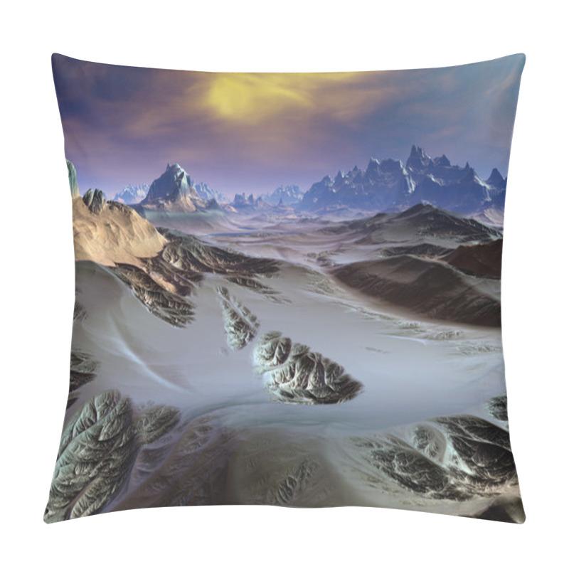 Personality  3d Rendered Fantasy Alien Planet - Illustration Pillow Covers