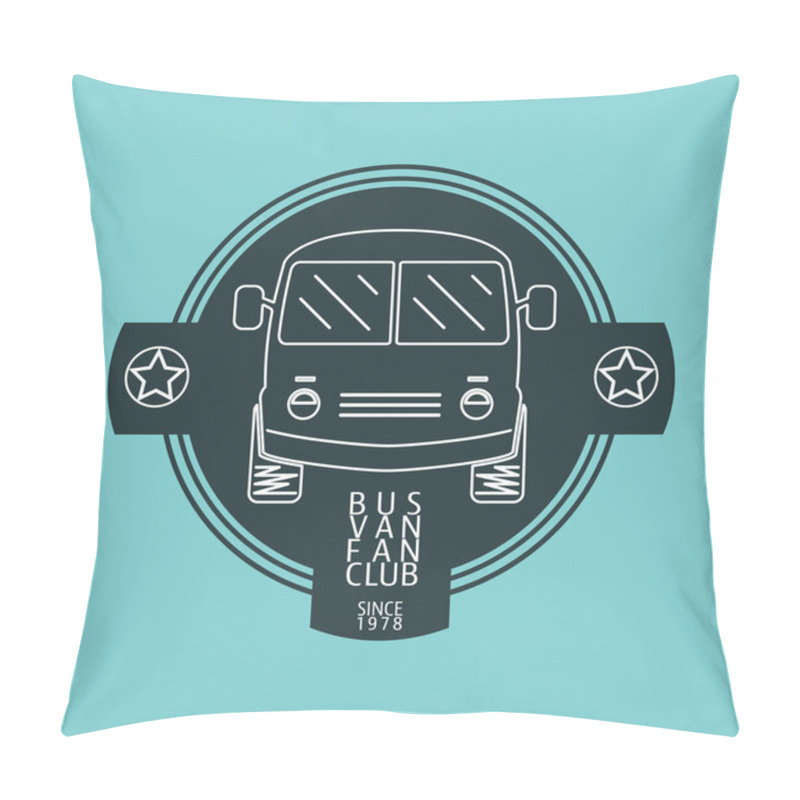 Personality  Bus Van Logo Pillow Covers