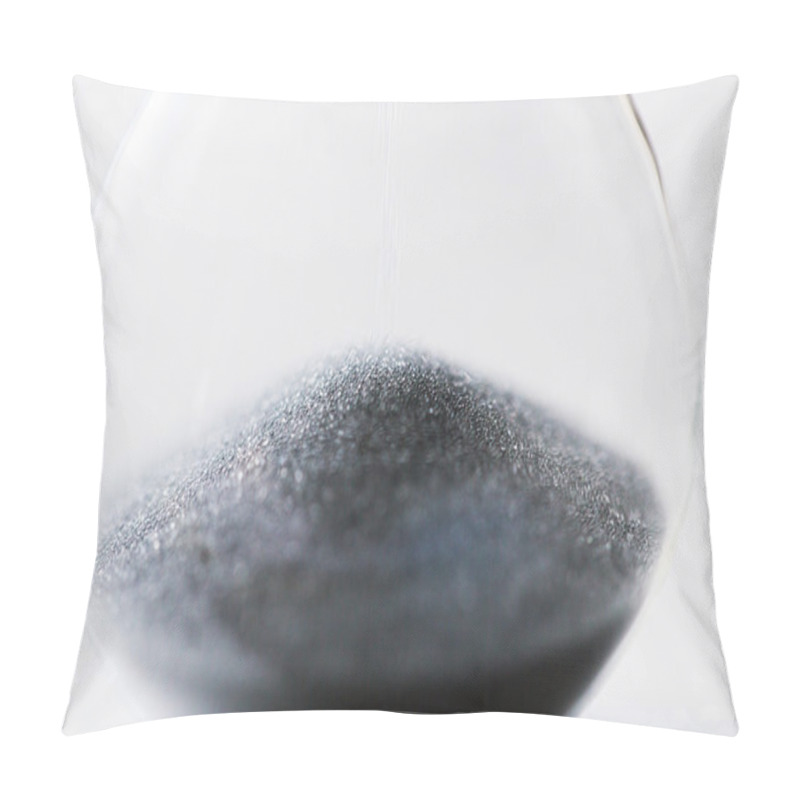 Personality  Close Up Of Hourglass With Black Sand Pillow Covers