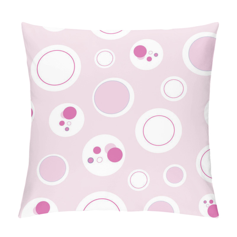 Personality  Dots In The Spotlight, Circles In Circles Seamless Repeat Vector Pattern Pillow Covers