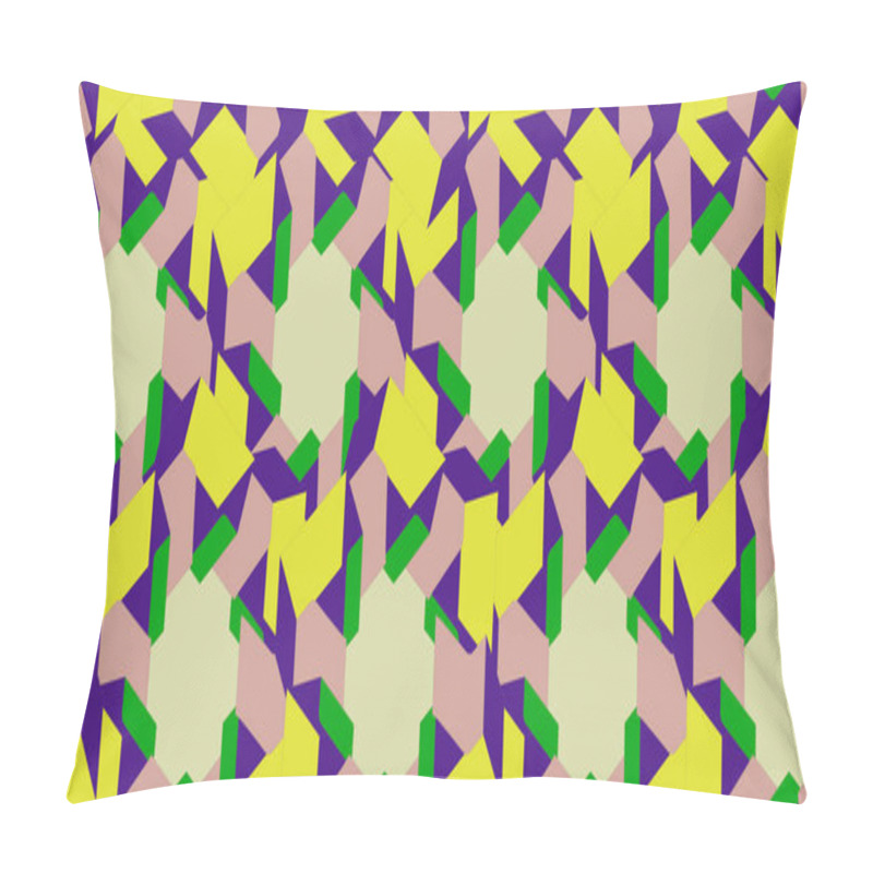 Personality  Geometric 3d Shapes Seamless Pattern. Modern Geometric Texture Design. Vector Illustration.  Pillow Covers