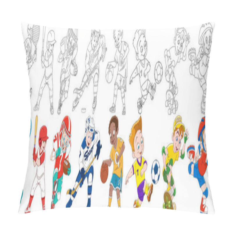 Personality  Cartoon Sportive Children Set Pillow Covers