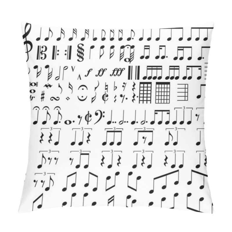 Personality  Music Symbols Pillow Covers