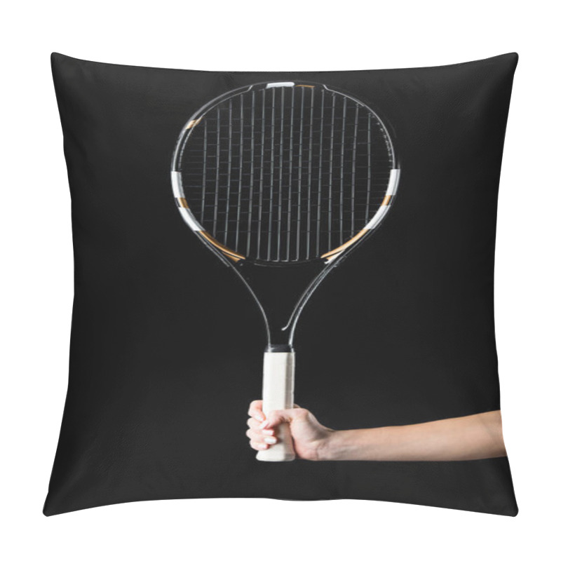 Personality  Hand With Tennis Racquet Pillow Covers