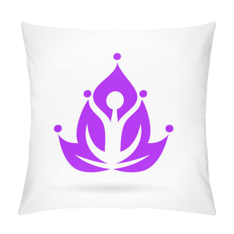 Personality  Yoga Lotus Abstract Spiritual Icon Pillow Covers