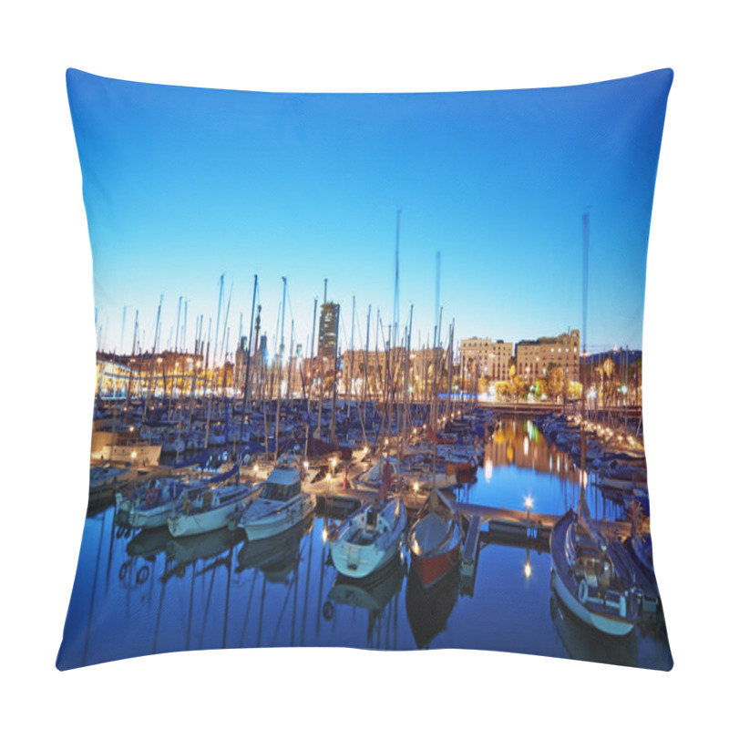 Personality  Marina Port Vell In Barcelona - Spain Pillow Covers