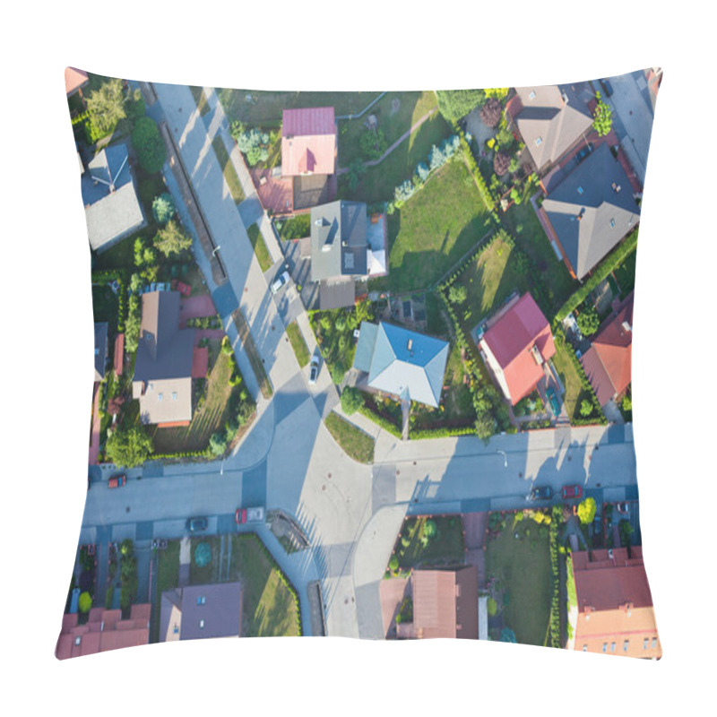 Personality  Aerial View Of City Suburbs Pillow Covers