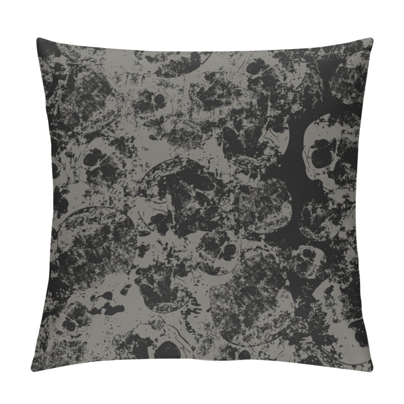 Personality  Seamless Pattern With Faded Skulls Pillow Covers