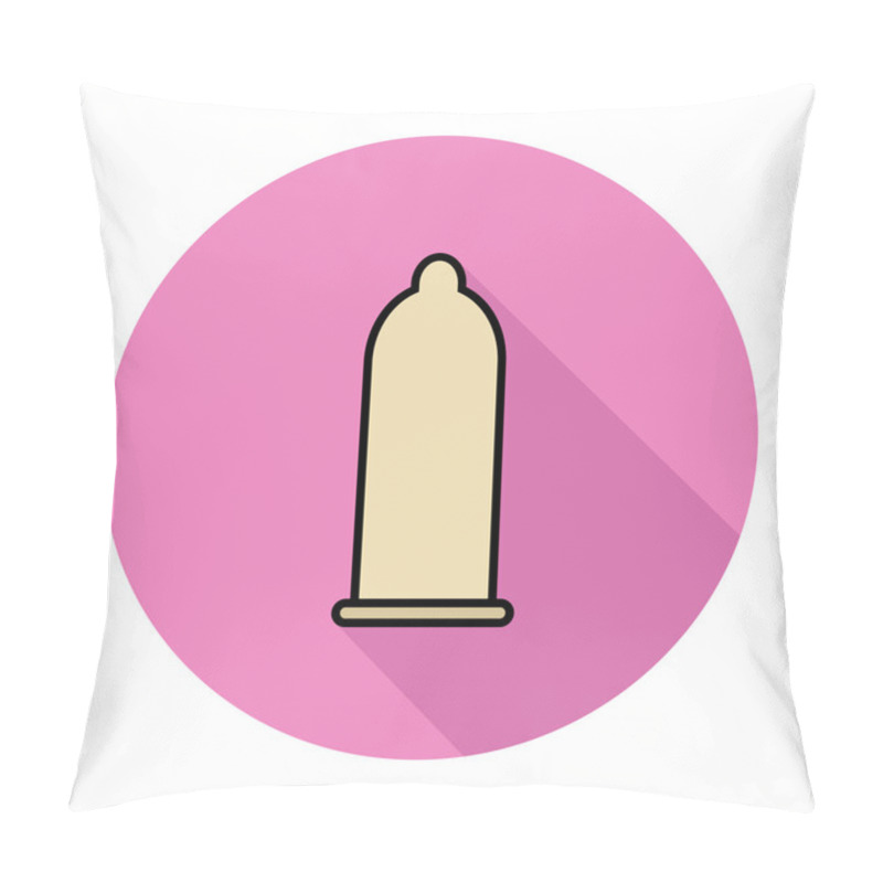 Personality  Condom Flat Icon Pillow Covers