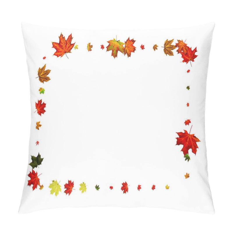 Personality  Leaves Isolated. Autumn Leaf Pattern. Season Falling Leaves Background. Pillow Covers